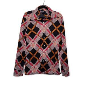 Geoffrey Beene Men's Multicolor Plaid Casual Button Down Shirt